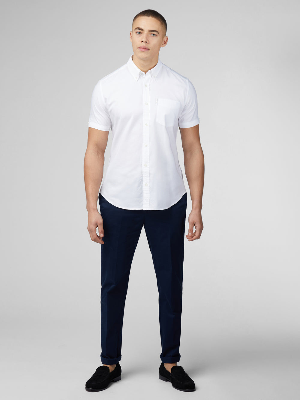 Chemises Ben Sherman Signature Short Sleeve Oxford Blanche | CZT-28971989